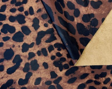 Экокожа одежная 0.4 мм леопардовая