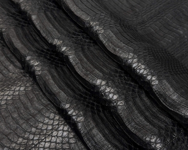 Кожа кобры матовая черная панель