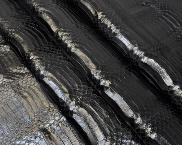 Шкіра кобри глянцева чорна панель