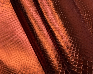 Питон на основе красный металлик отрезной