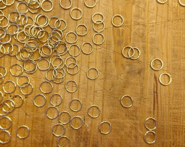 Кольцо соединительное 10 мм золото упаковка 10 шт