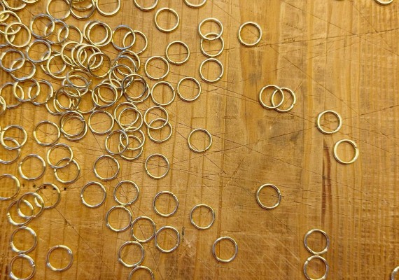 Кольцо соединительное 10 мм золото упаковка 10 шт