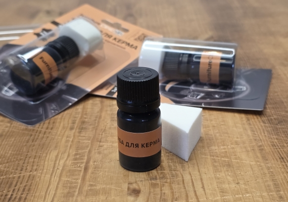 Комплект краски для кожаного руля Furniture Clinic Англия 15 мл черная