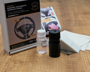 Набор для покраски кожаного руля Furniture Clinic Англия черный