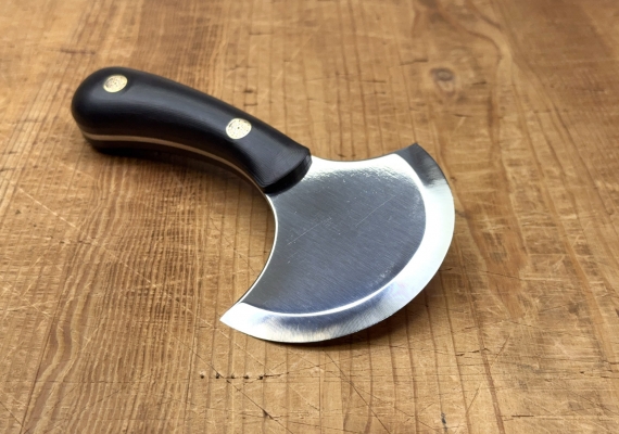 Шерфовальный нож полумесяц 87 мм сталь М390