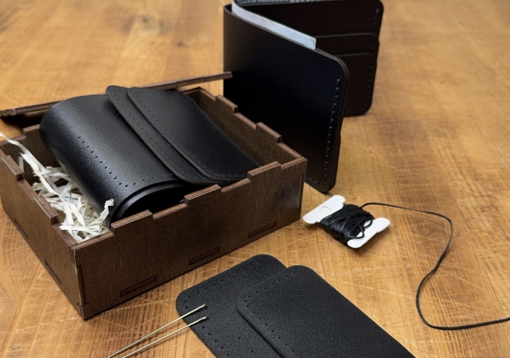 Подарочный конструктор: кошелек Kaiser Black