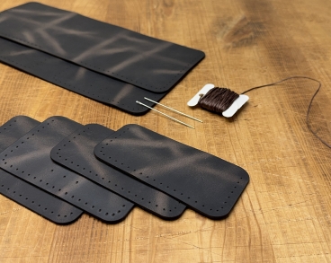 Шкіряний конструктор: гаманець Crazy Brown