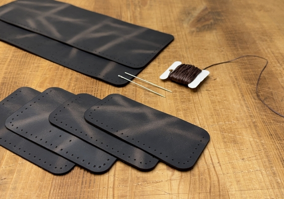 Кожаный конструктор: кошелек Crazy Brown