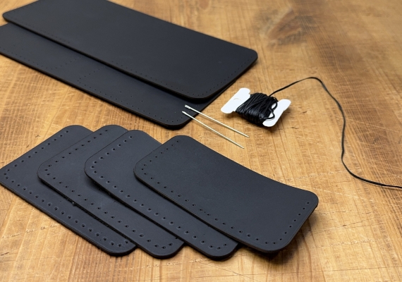 Кожаный конструктор: кошелек Crazy Black