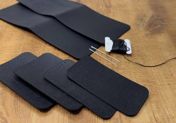 Кожаный конструктор: кошелек Pueblo Black