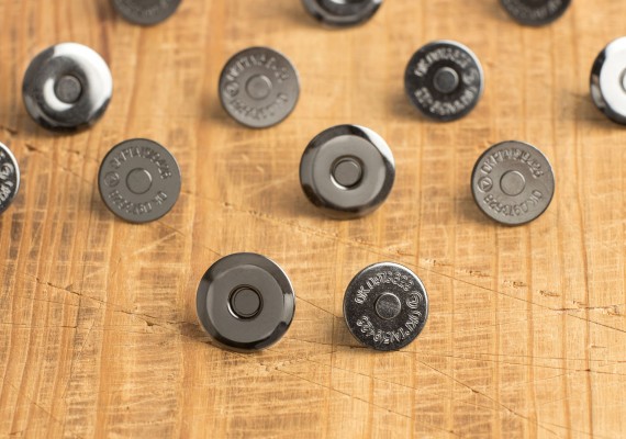Кнопка магнитная "тарелочка" 16 мм черный никель 1 шт