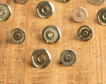Кнопка магнитная "тарелочка" 16 мм золото 1 шт