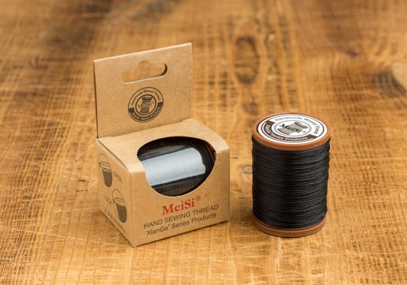 Нитка Meisi linen thread ms001 black 0.55 mm