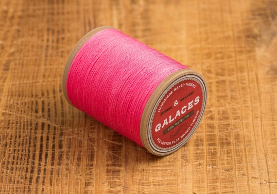 Плоска вощена нитка Galaces рожева s048 0.8 мм