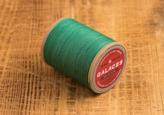 Плоска вощена нитка Galaces зелена s035 0.8 мм