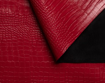 Экокожа Reptilia обувно-галантерейная 1.3 мм красная