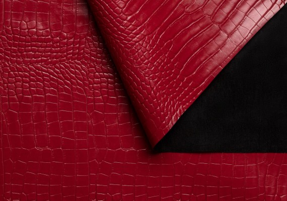 Экокожа Reptilia обувно-галантерейная 1.3 мм красная