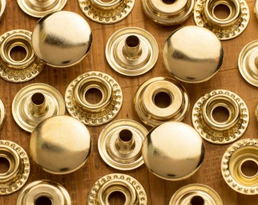 Кнопки каппа 15 мм золото упаковка 10 шт