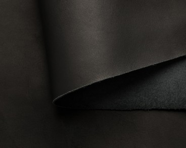 Кожа Краст премиум 1.5 мм - черная отрезная