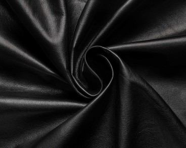 Одежная кожа Vegetale плотная 0.8 - 1.0 мм черная сорт Lux
