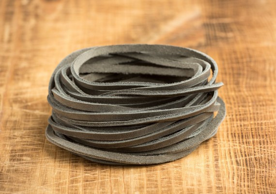 Кожаный шнур Crazy Horse плоский 3.5 мм grey