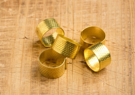 Наперсток-кольцо золото