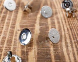 Кнопка магнитная "тарелочка" 16 мм, никель, 1 шт