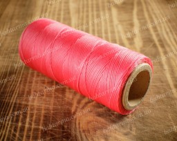 Вощена нитка, рожева, товщина 1 мм