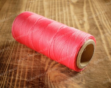 Вощеная нить Bahtarma розовая толщина 1 мм