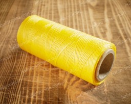 Вощена нитка, жовта, товщина 0,8 мм