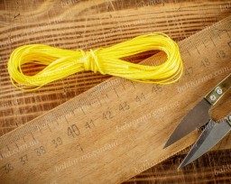 Вощена нитка відрізна, жовта, товщина 1 мм