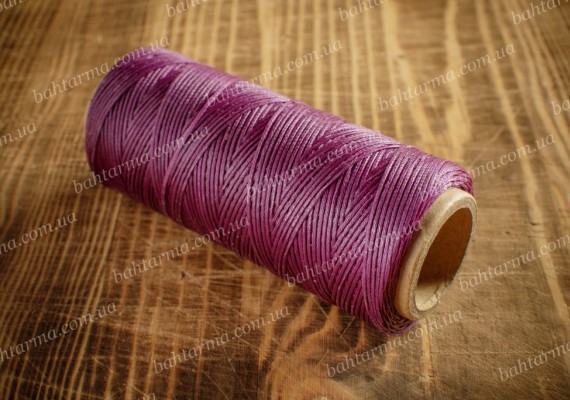 Вощеная нить, фиолетовая, толщина 1 мм