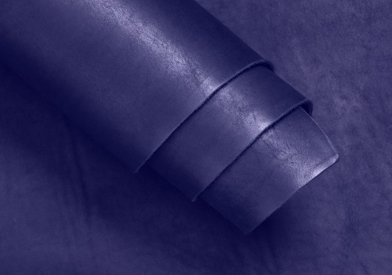 Ременной чепрак краст х/д 4.0 - 4.2 мм синий