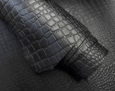 Ремінний ворот Reptilia з покриттям х/д 2.6 - 2.8 мм чорний