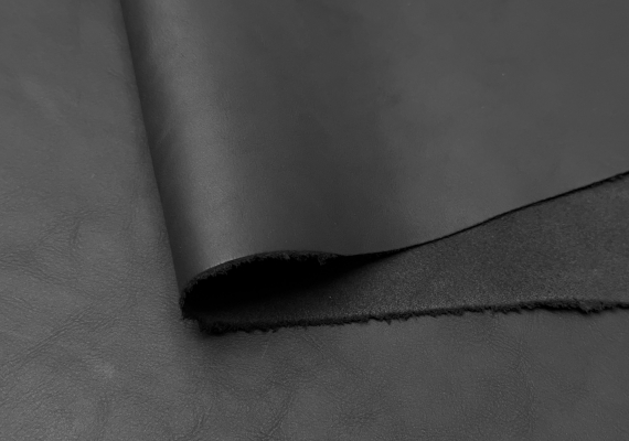 Кожа Arisona черная матовая 1.1 - 1.3 мм сток